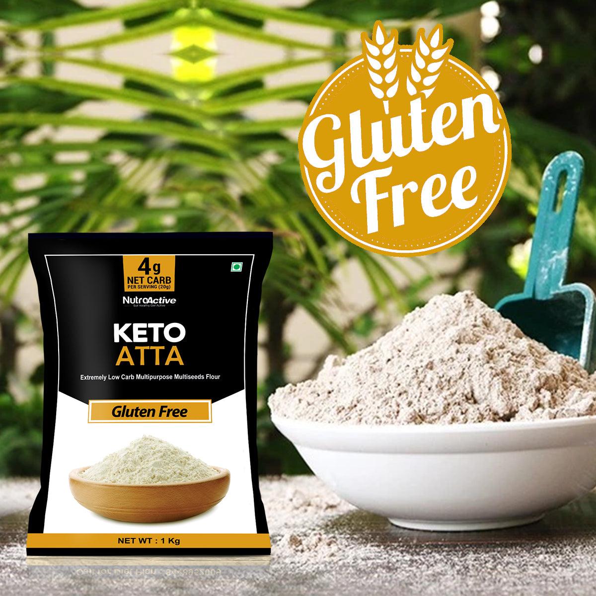 Diabexy NutroActive Keto Atta Gluten Free Ultra Low Carb Flour - 1 kg