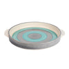 USHA SHRIRAM Ceramic Snack Plate 11 Inch Microwave Safe Chip Resistant Serving Platter Variant 1