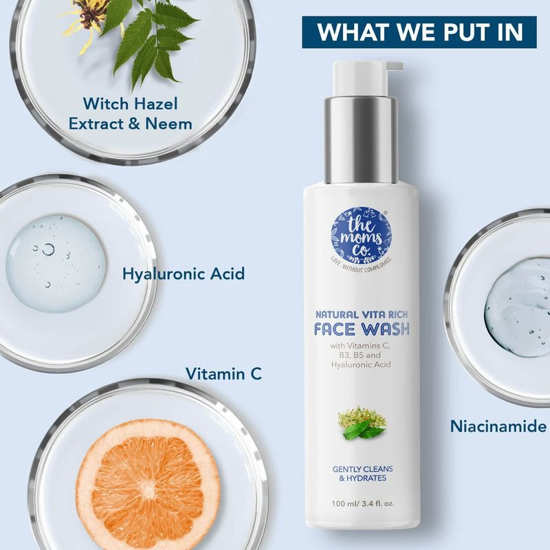 The Moms Co Natural Vita Rich Face Wash