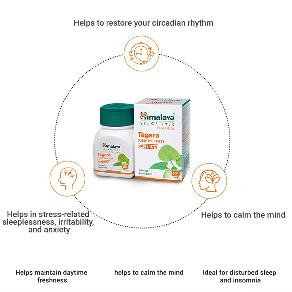 Himalaya  Pure Herbs Tagara Sleep Wellness - 60 Tabs