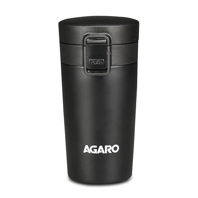 Agaro Elite Stainless Steel 300ML Travel Mug  Dual Insulation | 304 Grade Inner and Outer Stainless Steel