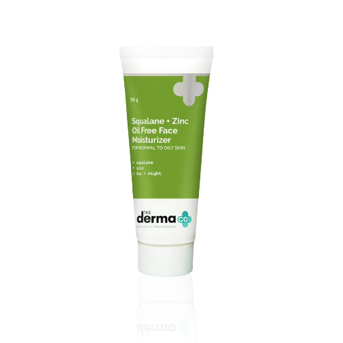 The Derma Co Squalene + Zinc Oil-Free Moisturizer for Normal to Oily Skin - 50 gms