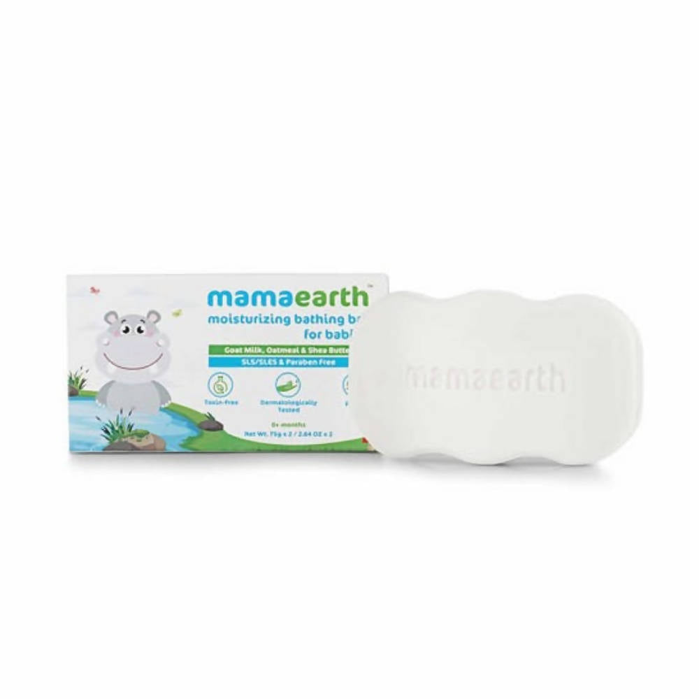 Mamaearth Moisturizing Bathing Bar Soap For Babies Pack of 2