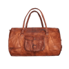 Craftshades – 20 Inch Handcrafted Curved Duffle Goat Leather Bag