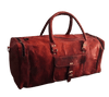 Craftshades 28 Inch Craftshades – 3 Compartments Expandable | Handcrafted Duffle Goat Leather Bag | Brown