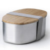 The Better Home 304 SS Microwave Safe Container 700ml | Bamboo Lid | Stainless Steel Lunch Box