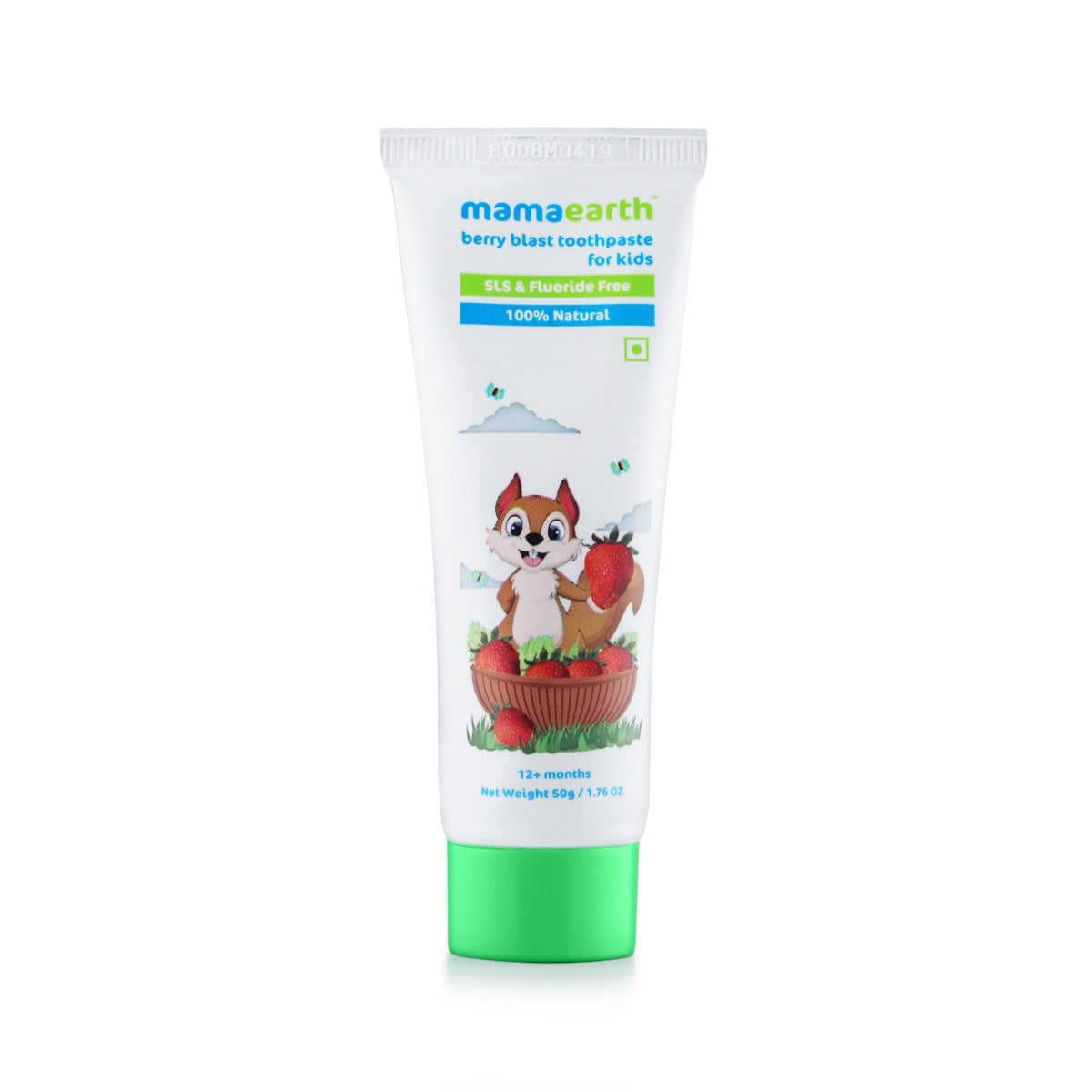 Mamaearth Natural Berry Blast Toothpaste for Kids - 50 gms