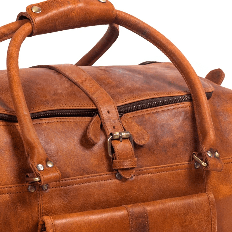 Craftshades Handcrafted Heritage Leather Duffle Bag