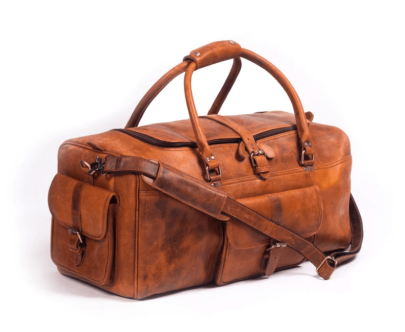 Craftshades Handcrafted Heritage Leather Duffle Bag