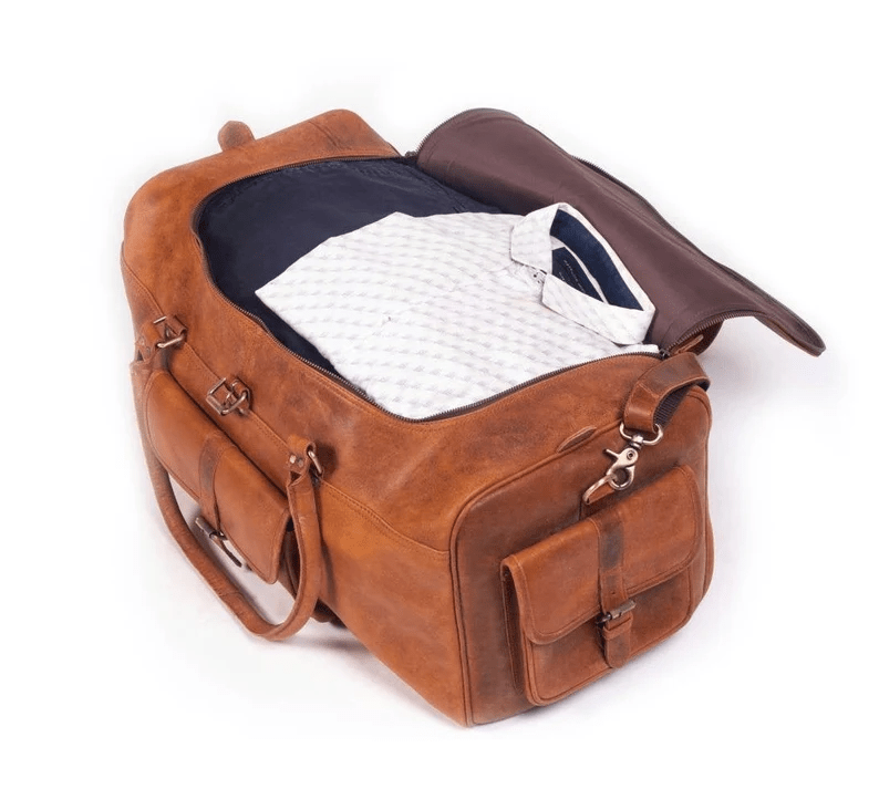 Craftshades Handcrafted Heritage Leather Duffle Bag