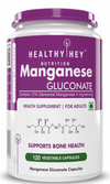 HealthyHey Manganese Gluconate - 120 Capsules