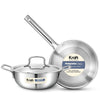 Kraft Futuretec Triply Stainless Steel Mini Set 3pc Induction Friendly