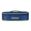 Borosil Blue Flat Lunch Bag Round