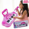 Jam & Honey Princess Kids Piano with Karaoke Microphone & Sound Effects