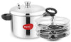 Pigeon Stainless Steel Idly Maker 4 Plates Compatible