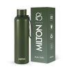 Milton Aura 1000 Thermosteel Water Bottle, 24 Hr Hot and Cold - Military Green