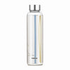 Borosil Neo Narrow Mouth Sintra Glass Bottle with Silver Lid 550ml