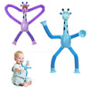 Toy Imagine Telescopic Suction Toys for Toddlers – Stretchy Travel Toys for Kids – Giraffe Shaped Fidget Set for Flights & Road
