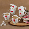CELLO Ricca Mug 6 Pcs Set | Cups for Tea, Coffee, Espresso - 100ml