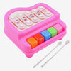 WISHKEY Plastic 2-in-1 Xylophone Piano Toy for Kids|Adorable 5 Keys Baby Xylophone Piano Musical Toy