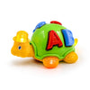 WISHKEY Plastic Bump and Go Toy for Kids| Adorable Cartoon Design Turtle Toy with Moving Parts