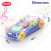 Chanak Concept Gear Car with Music and Light - 3D Plastic Car with 360° Rotation