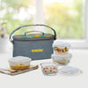 Borosil FoodLuck Olive Glass Lunch Box