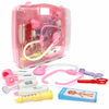 Chanak Premium Doctor Briefcase for Kids with LED Light Instruments  (Transparent Pink)