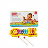 Babyhug Lion Wooden Xylophone 8-Key Musical Toy with 2 Mallets