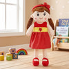 Babyhug Elle Candy Premium Soft Toy Red Doll, 65 cm