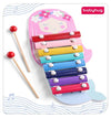 Babyhug Mermaid Wooden Xylophone 8-Note Keyless Musical Toy with 2 Mallets