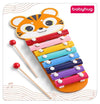 Babyhug Tiger Wooden 8-Note Xylophone Toy with 2 Mallets