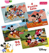 Babyhug Disney 96 pcs 4 in 1 Micky Mouse & Friends Jigsaw Puzzle