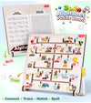 Babyhug Wooden Alphabet Puzzle Board Montessori Slide