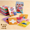 Babyhug 150-Piece Early Learning Flash Cards - 8 Themes in One