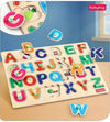 Babyhug Premium 26 pcs Capital Alphabet Wooden Board puzzle for Toddlers