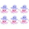 Storio Birthday Party Return Pack of 6 Reversible Octopus Plush Toys Set of 6