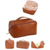 Sprqcart Large Capacity Travel Cosmetic Bag With Handle And Divider Waterproof 10 Cms