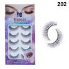 Bronson Professional False Eyelashes Set of 5 Pair 6D Long and Natural 202