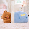 Storio Night Bear Breathing Teddy Bear Plush Toy with Music & Lights | Soft Sleeping Bear with Breathing Motion & Vocalization