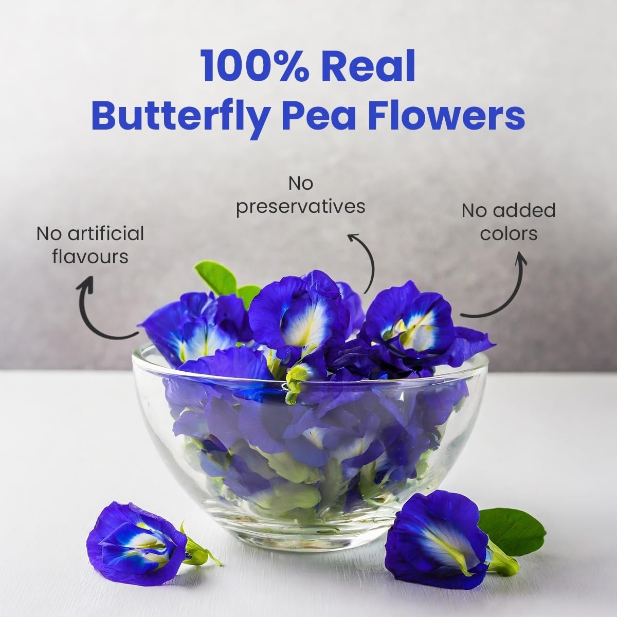 Blue Tea Butterfly Pea Flower Tea - 60 gms - DesiPick