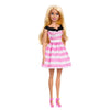 Barbie Doll Pink and White Striped Dress and Accessories