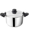 The Indus Valley Tri Steel Stainless Steel Strainer with Sandwich Bottom 19cm