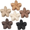 Bronson Professional Hair Claw Clips Small Matte Flower Hair Clutcher Multicolour 6 Pcs