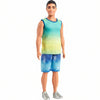 Barbie Fashionistas Ken Doll in Blue & Green Ombre Tank