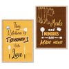 Kotart This Kitchen Is Seasoned With Kitchen Quotes Painting with Frame for Home Decoration Pack of 2