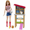 Barbie Chicken Farmer Doll and Playset with Henhouse