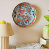 Ritualistic Metal Madhubani Single Wall Plate for Home Decoration With 10 Inch Stand