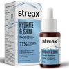 Streax Hydrate & Shine Face Serum With 11% Hyaluronic Acid Complex For Brightening, 48 Hr Hydration (30ml)