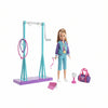 Barbie Team Stacie Doll and Gymnastics Playset with Spinning Bar